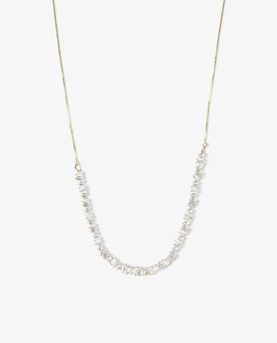  CECI - Vòng cổ nữ bản mảnh phối mặt chuỗi đá sang trọng 