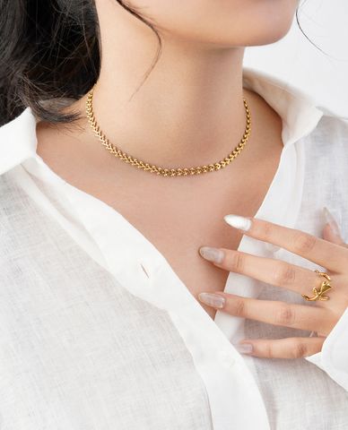 CECI - Vòng cổ nữ chuỗi xích độc đáo 