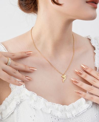  CECI - Vòng cổ nữ sợi mảnh phối mặt hình hồ ly 