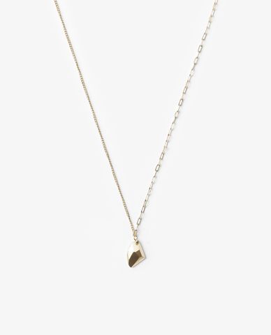  CECI - Vòng cổ nữ chuỗi xích nhỏ phối mặt hình đa giác 