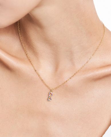  CECI - Vòng cổ nữ dạng mắt xích phối mặt hình kính mát 