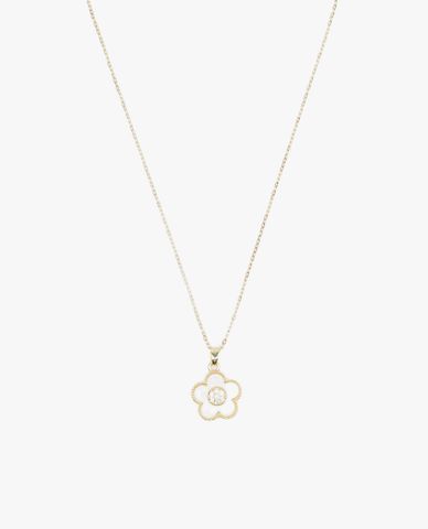  CECI - Vòng cổ nữ chuỗi xích mặt hình bông hoa năm cánh 