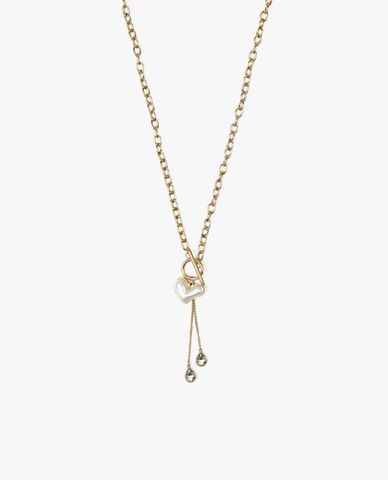  CECI - Vòng cổ bản mảnh phối mặt trái tim dáng thả nữ tính 