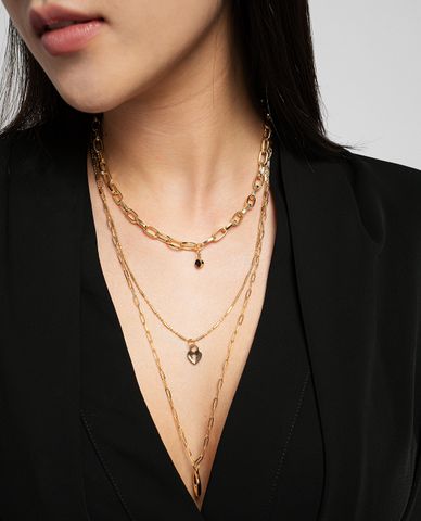  CECI - Dây chuyền nữ chuỗi xích nhiều tầng thời trang 