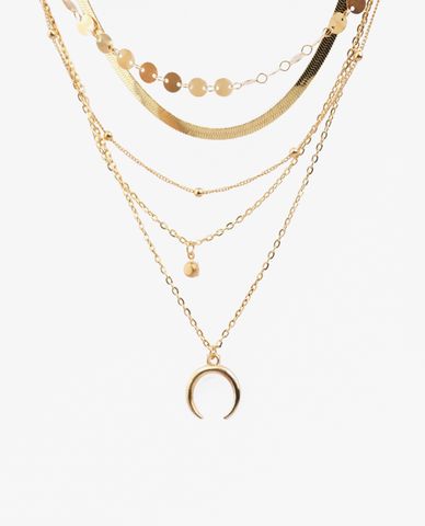  CECI - Dây chuyền nữ nhiều tầng mắc xích cá tính 