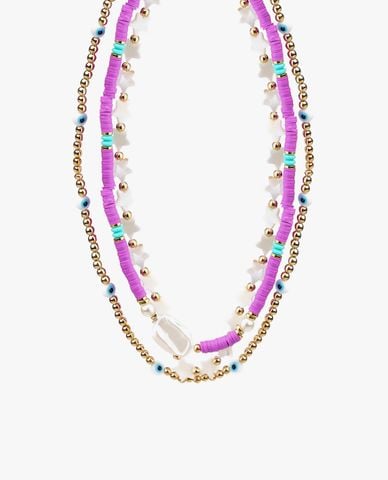  CECI - Dây chuyền nữ nhiều tầng chuỗi hạt cá tính 