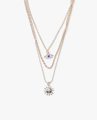  CECI - Vòng cổ nữ chuỗi xích nhiều tầng thời trang 