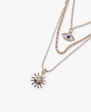  CECI - Vòng cổ nữ chuỗi xích nhiều tầng thời trang 