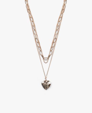  CECI - Vòng cổ nữ 3 tầng mặt hình trái tim xinh xắn 