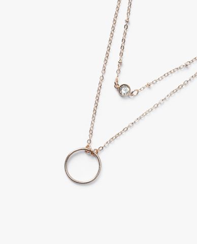  CECI - Vòng cổ nữ dạng chuỗi xích nhỏ hai tầng thanh lịch 