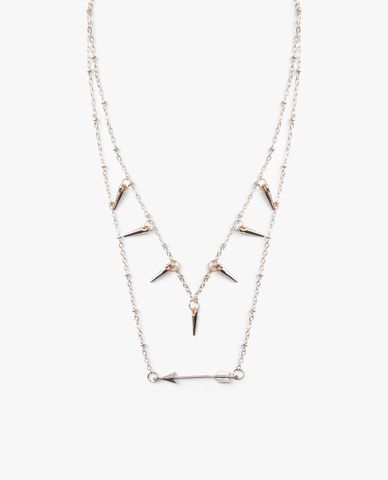  CECI - Vòng cổ nữ dạng chuỗi xích nhỏ hai tầng thời trang 