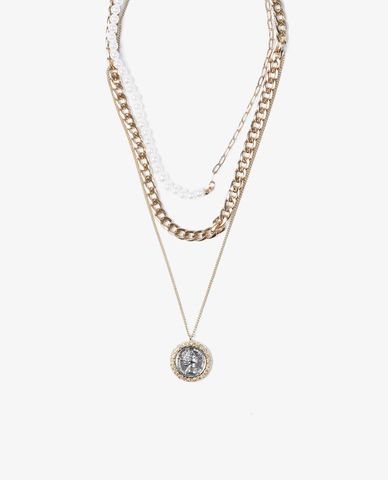  CECI - Vòng cổ nữ dạng chuỗi ba tầng thời trang 