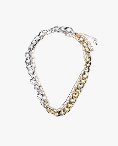  CECI - Set 2 vòng cổ nữ dạng chuỗi xích lớn đeo layer cá tính 