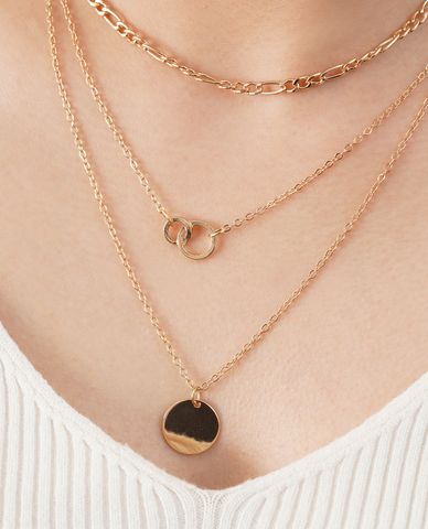  CECI - Vòng cổ nữ dạng chuỗi xích ba tầng thanh lịch 