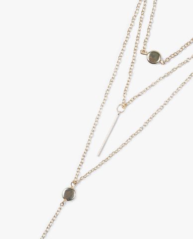  CECI - Vòng cổ nữ ba tầng dạng chuỗi mảnh thời trang 