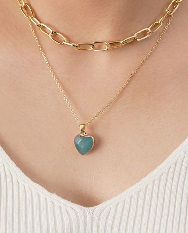  CECI - Vòng cổ nữ hai tầng dạng chuỗi xích thanh lịch 