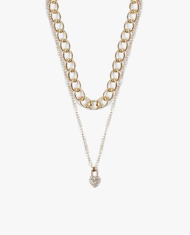  CECI - Set 2 vòng cổ nữ dạng chuỗi xích đeo layer thời trang 