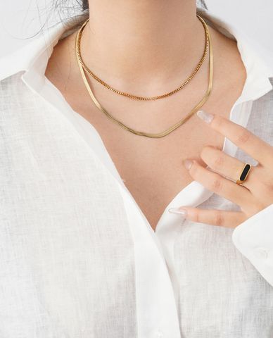  CECI - Vòng cổ nữ hai tầng cá tính 