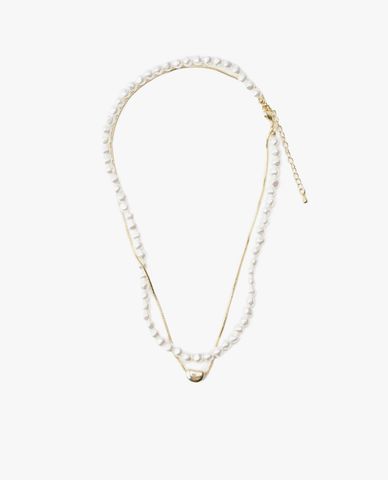  CECI - Vòng cổ nữ hai tầng chuỗi hạt ngọc sang trọng 