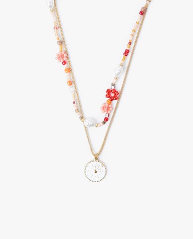  CECI - Vòng cổ nữ hai tầng đính hạt sang trọng nhiều màu 