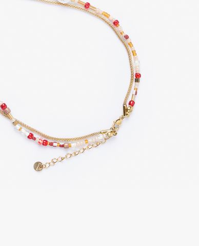  CECI - Vòng cổ nữ hai tầng đính hạt sang trọng nhiều màu 