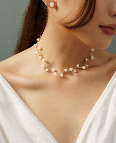  CECI - Vòng cổ nữ ngọc trai sang trọng 
