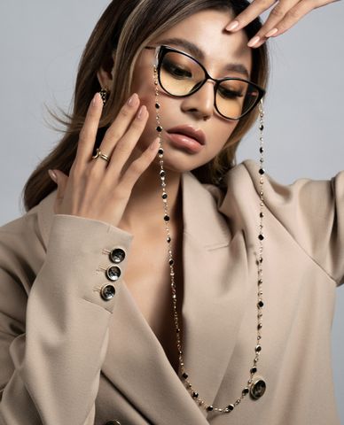  CECI - Dây đeo mắt kính đính đá sang trọng 