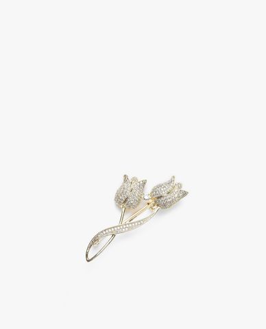  CECI - Ghim cài áo nữ hình hoa hồng đính đá sang trọng 