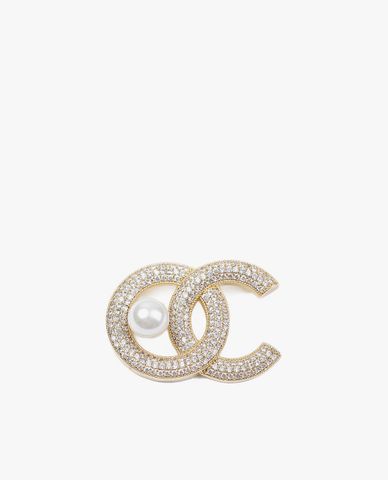  CECI - Ghim cài áo nữ đính đá ngọc trai sang trọng 