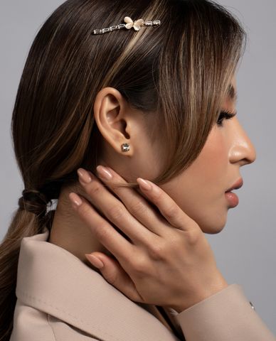  CECI - Kẹp tóc nữ hình cánh bướm đính đá thời trang 