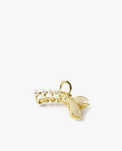  CECI - Kẹp tóc nữ hình con cá đính ngọc trai sang trọng 