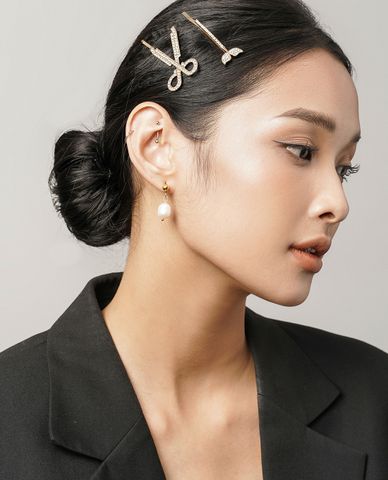  CECI - Pack 5 kẹp tóc nữ đính đá thời trang 