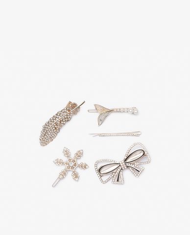  CECI - Pack 5 kẹp tóc nữ đính đá sang trọng 