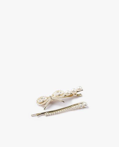  CECI - Pack 2 kẹp tóc nữ ngọc trai thời trang 