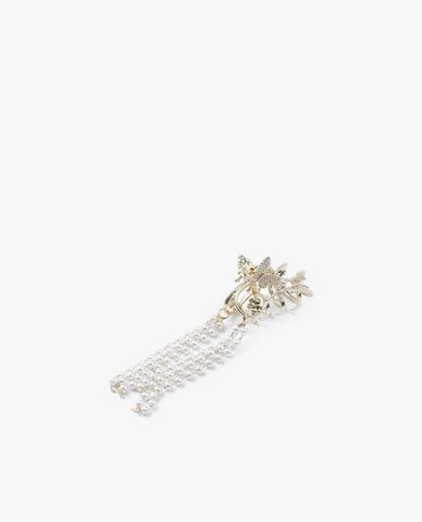  CECI - Kẹp tóc nữ hình cánh bướm đính ngọc trai sang trọng 