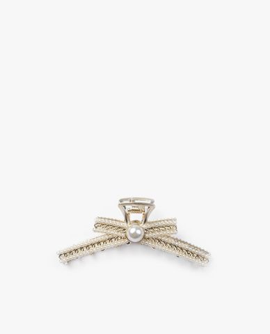  CECI - Kẹp tóc nữ kiểu dáng chiếc nơ đính ngọc trai độc đáo 