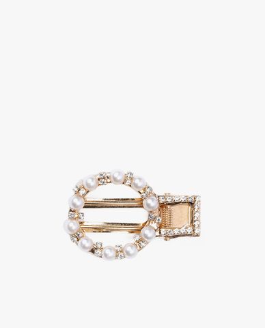  CECI - Kẹp tóc nữ càng cua đính đá và ngọc trai sang trọng 