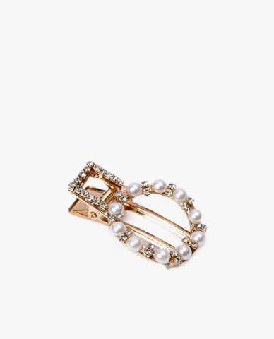  CECI - Kẹp tóc nữ càng cua đính đá và ngọc trai sang trọng 