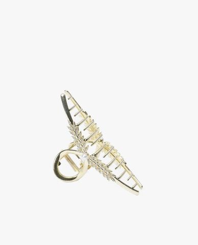  CECI - Kẹp tóc nữ phối hình chiếc lá đính đá thời trang 