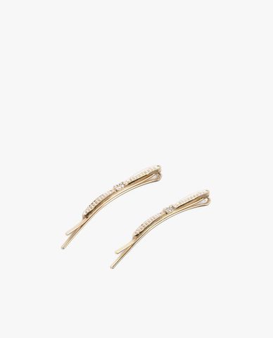  CECI - Set 2 kẹp tóc nữ dáng dài đính đá sang trọng 