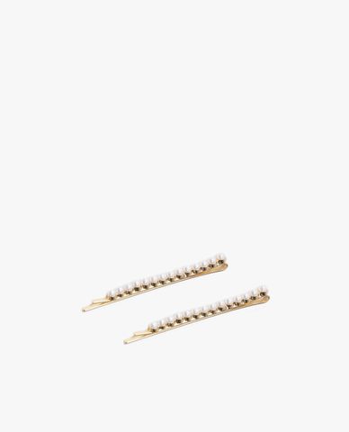  CECI - Set 2 kẹp tóc nữ dáng dài đính ngọc trai 