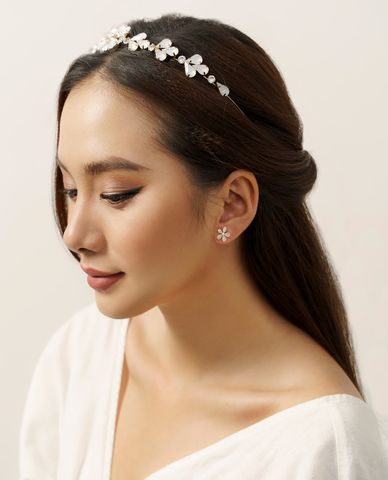  CECI - Băng đô cài tóc nữ đính đá to sang trọng 