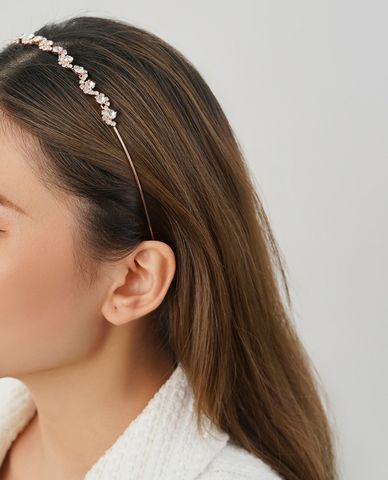  CECI - Băng đô cài tóc nữ bản nhỏ đính đá lấp lánh 