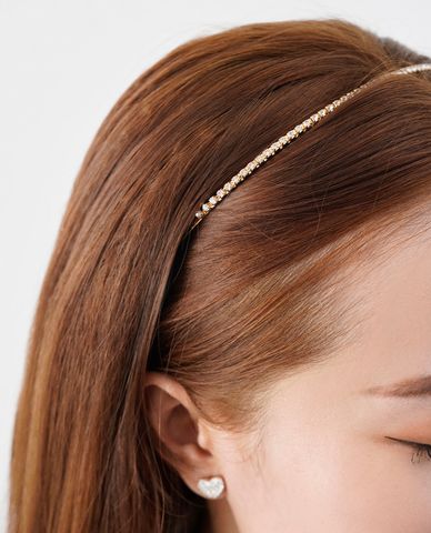  CECI - Băng đô cài tóc nữ bản nhỏ đính đá sang trọng 