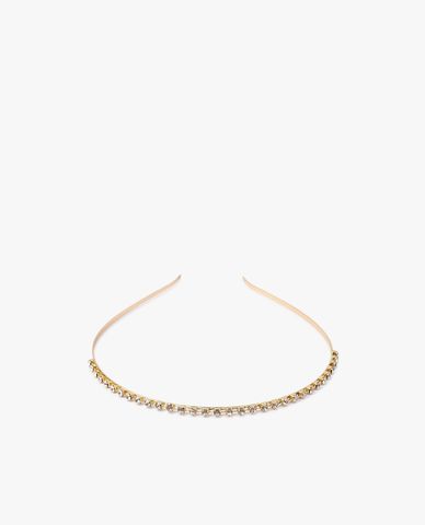  CECI - Băng đô cài tóc bản mảnh đính đá thanh lịch 