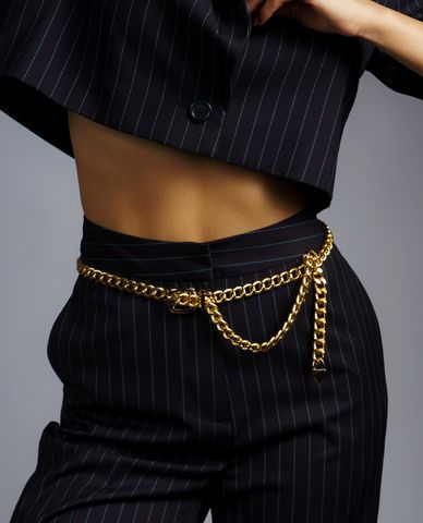  CECI - Thắt lưng nữ mắc xích kim loại độc đáo 