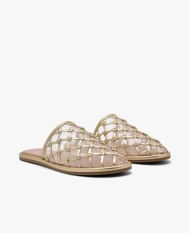  PEDRO - Giày mules nữ đế bệt mũi tròn Perrie 