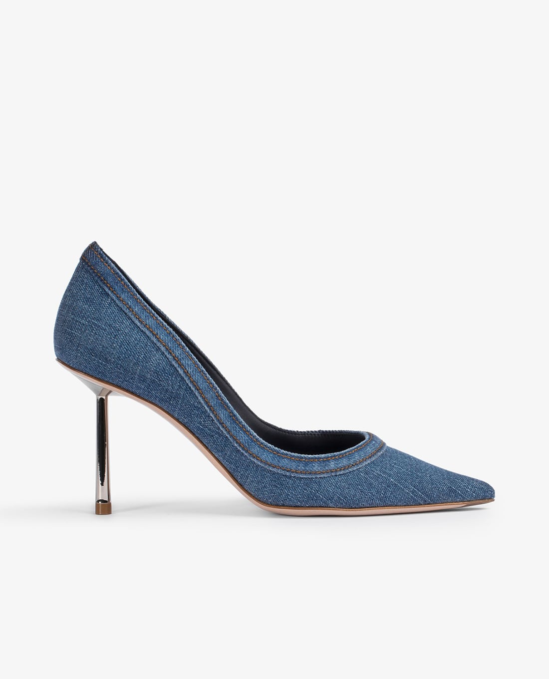 LE SILLA - Giày cao gót bít mũi denim thời thượng Bella