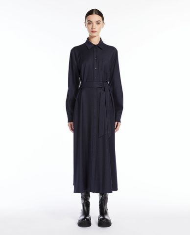  WEEKEND MAX MARA - Đầm sơ mi midi phom suông tay dài Auronzo 