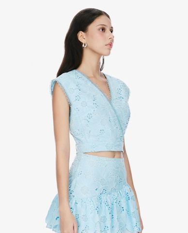  GIGI - Áo sát nách nữ phom croptop cổ V nữ tính 